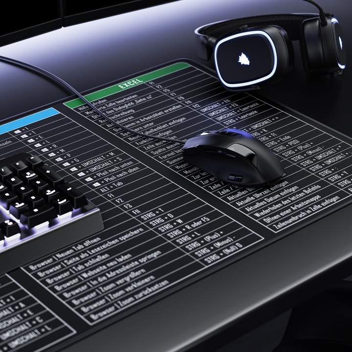 Actual product image Titanwolf Gaming Mauspad, 900 x 400mm XXL Speed Gaming Mausmatte, Mousepad Extragrosse Fläche, MS Function (XXL)
