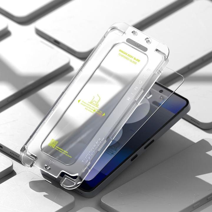 Actual product image Ringke - Easy Slide Tempered Glass (2 pack) - Nothing Phone (3a) / (3a) Pro - Clear (2 Piece, Nothing Phone (3a), Nothing Phone (3a) Pro)