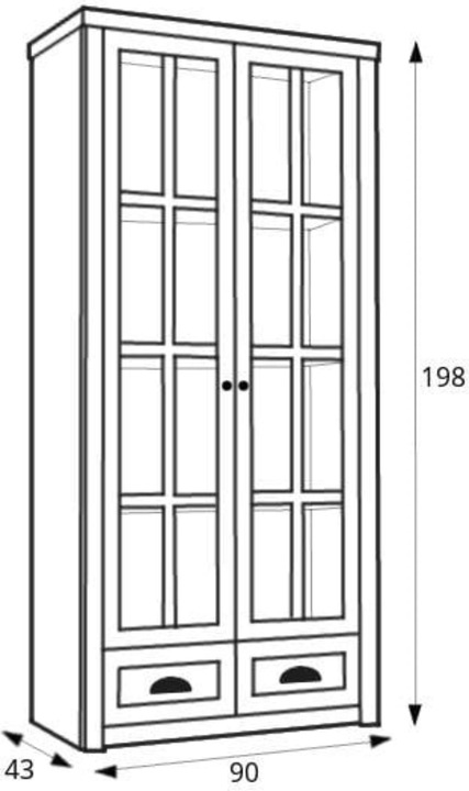 Actual product image Konsimo Lemas (90 x 198 x 43 cm)