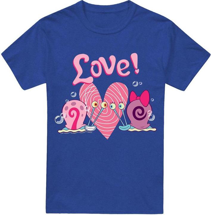 Immagine prodotto Spongebob Squarepants Valentine's Love Maglietta Gary e Snellie Adulto Unisex (S)