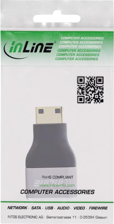 Produktbild InLine HDMI Adapter (Mini HDMI, HDMI, 36 cm)