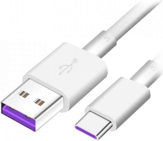 Image du produit Huawei AP71 Quick Charger Câble de données USB-C 5A 1m Blanc (Bulk) (1 m, USB 3.2 Gen 1)