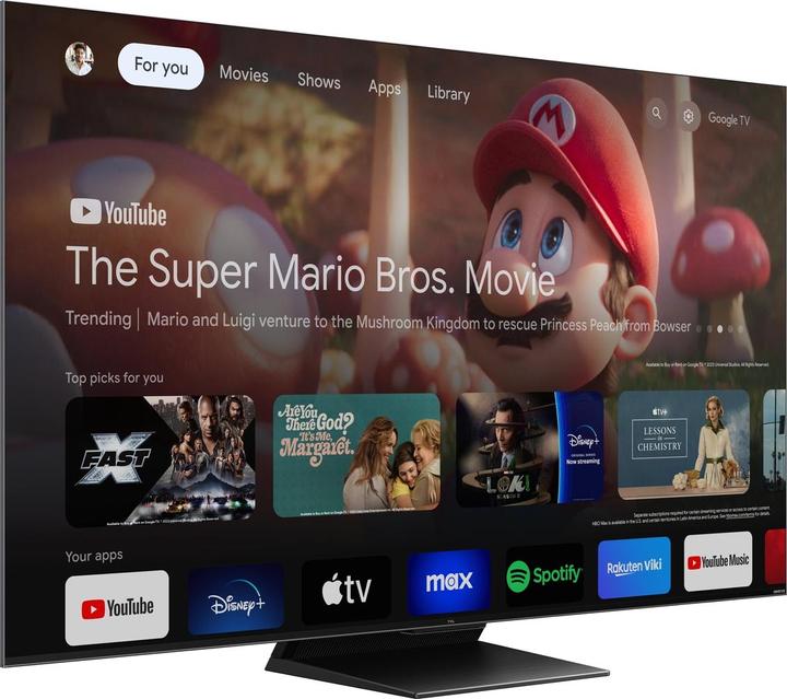 Actual product image TCL 85C745 (85", QLED, 4K, 2024)