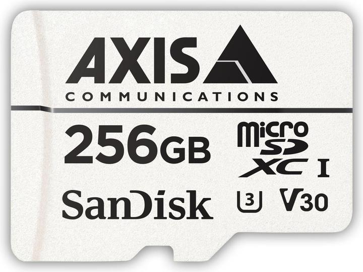 Axis Geheugenkaart Surveillance 256 GB microSDXC 1 stuk (256 GB, microSDXC, U3, UHS-III)