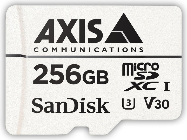 Image du produit Axis Carte mémoire Surveillance 256 GB microSDXC 1 pièce (256 Go, microSDXC, U3, UHS-III)