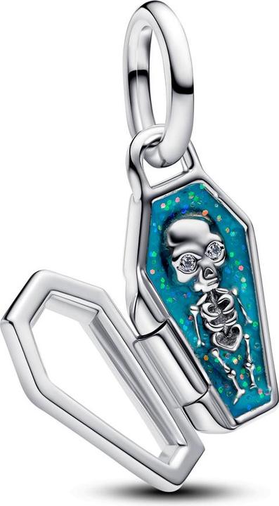 Actual product image Pandora Openable Glow-in-the-dark Coffin Charm (925 sterling silver, Enamel)