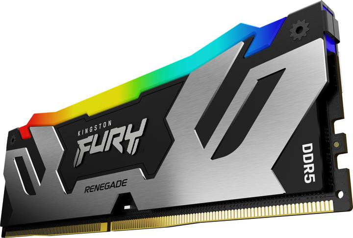 Produktbild Kingston 24GB 8000MT/s DDR5 CL38 DIMM FURY Renegade RGB Silver (1 x 24GB, 8000 MHz, DDR5-RAM, DIMM)