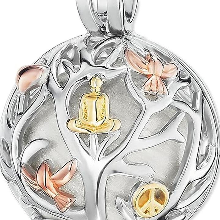 Produktbild Engelsrufer Lebensbaum Tricolor (Messing, 925er Silber platiniert)