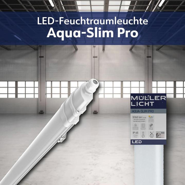Produktbild Müller Licht MÜLLER-LICHT LED-Feuchtraumleuchte Aqua-Slim Pro, 36W, 5760lm, 4000K, IP65 (5760 lm)