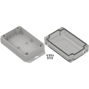Rs Pro Polycarbonat Gehäuse, Aussenmass 60 x 100 x 150mm (Gehäuse), Elektronikzubehör + Gehäuse, Transparent