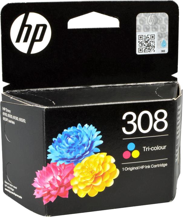 Actual product image HP 7FP20UE#CE1 308 Envy Ink 3colour 120 (M, C, Y)