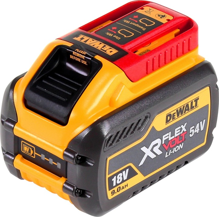 Produktbild DeWalt DCS 579 NT Akku Handkreissäge 54 V FlexVolt 190 mm Brushless + 1x Akku 9,0 Ah + TSTAK - ohne
