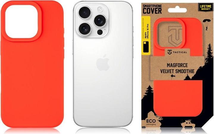 Actual product image Tactical MagForce Velvet Smoothie Cover for Apple iPhone 16 Pro Chilli (Apple iPhone 16 Pro)