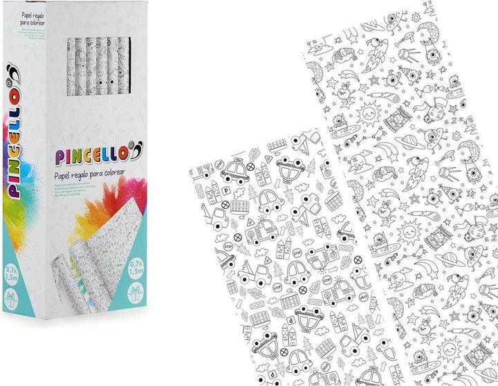 Produktbild Pincello Geschenkpackung 80GR - COLOREAR 0,7 x 1,5 m Fahrzeuge Alien (50 Stück) (50x)