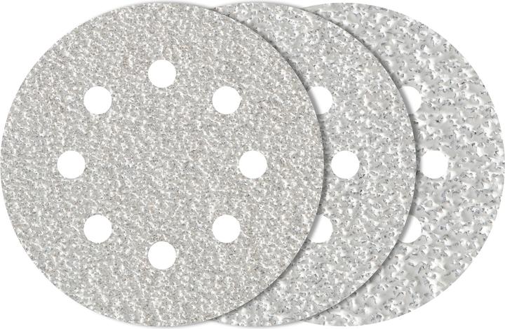 Produktbild wolfcraft 1 Haft-Schleifsch.-Set 25-tlg.Exz ø125mm (120, 40, 80)