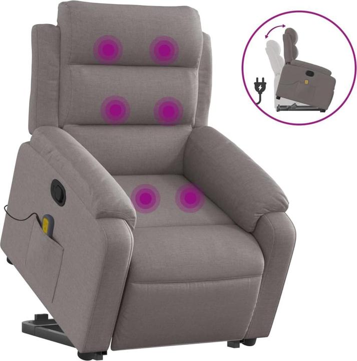Produktbild vidaXL Massagesessel mit Aufstehhilfe
