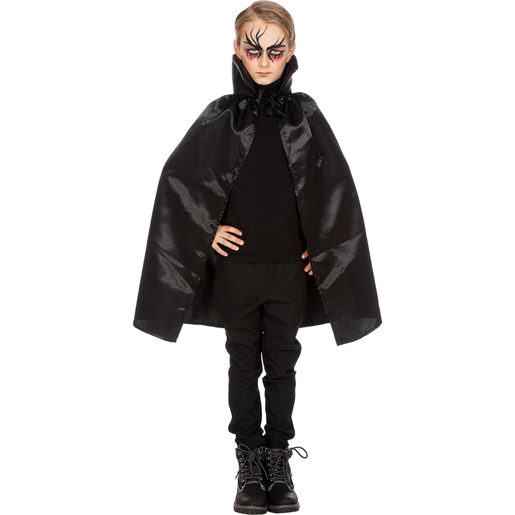 Metamorph Schwarzes Vampircape für Kinder (One Size)