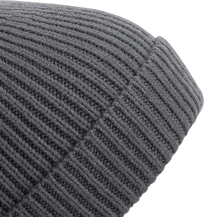 Actual product image Beechfield Engineered rib knit bobble hat (One size)