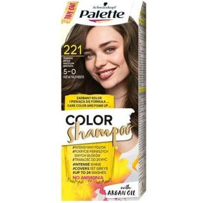 Palette, Shampoo, Color Shampoo szampon koloryzujący do 24 myć 5-0 Średni Brąz (Shampoo liquido)