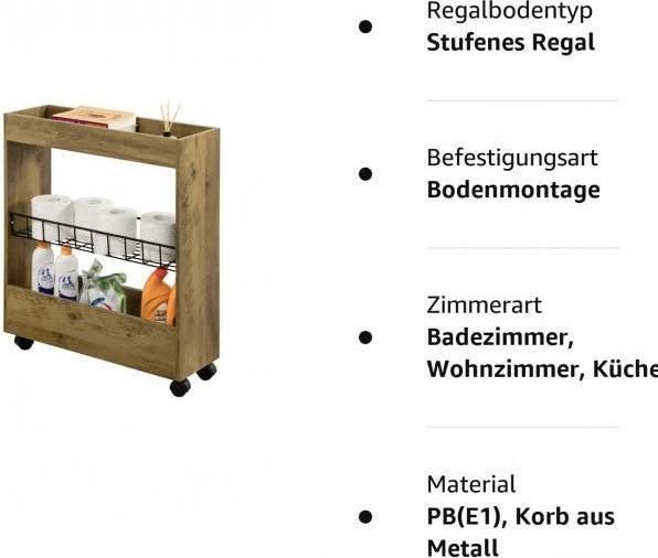 Produktbild SoBuy Nischenregal Mit 3 Etagen (20 x 70 x 60 cm)