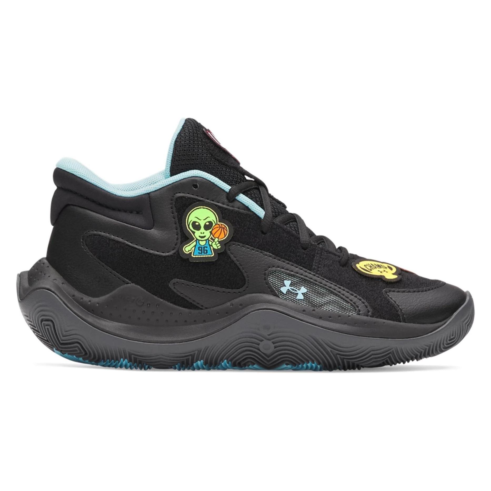Under Armour, Jungen, Hallenschuhe, Jet '25 Vc (39), Schwarz