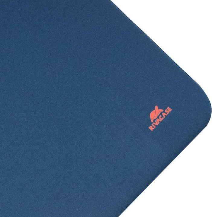 Actual product image Rivacase Anti-shock Case for MacBook Pro 16" and Laptop 15.6" Vertical Zip Blue (15.60", Universal)