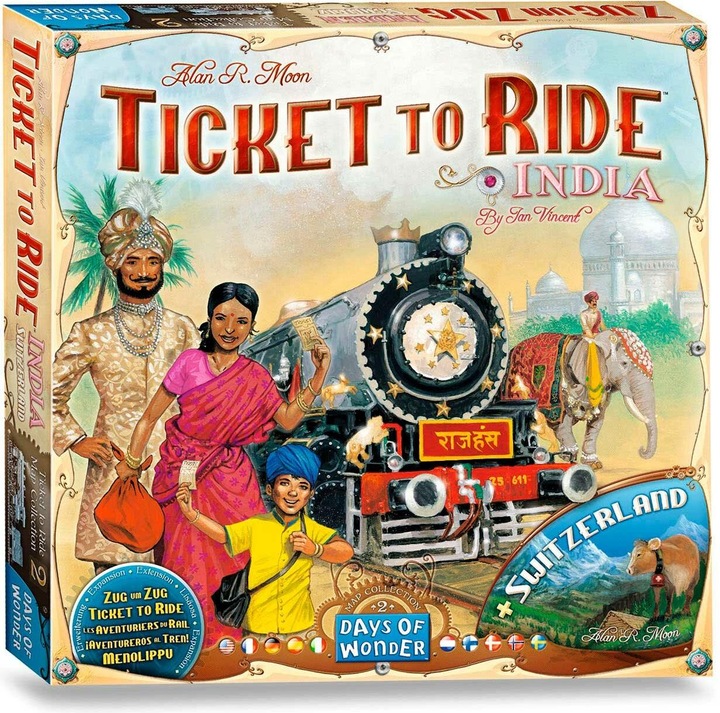 Produktbild Asmodée Ticket To Ride India and Swizerland (Französisch, Deutsch, Englisch)