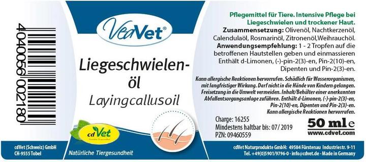Produktbild cdVet VeaVet Liegeschwielenöl