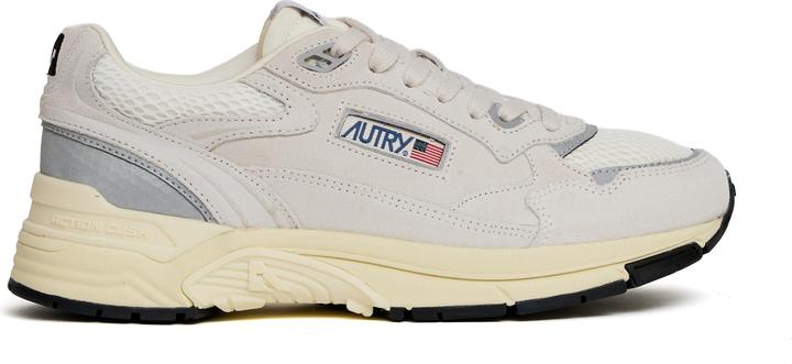 Image du produit Autry Sneakers Hyperway In Mesh E Suede Bianco, Argento (45)