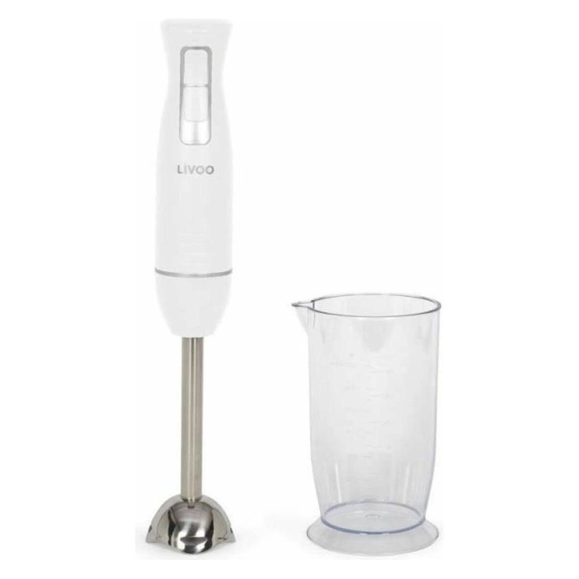 LIVOO Frullatore A Immersione In Acciaio Inox – 700W, 2 Velocità, Piedino Smontabile, Colore Nero, Robot Da Cucina