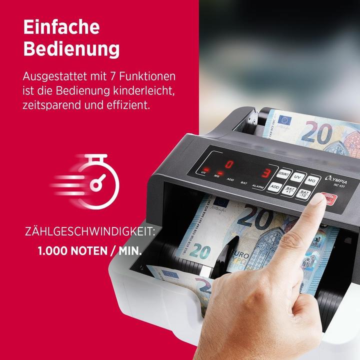 Produktbild Olympia 1 – 999 Noten, LED (Geldscheinprüfer)