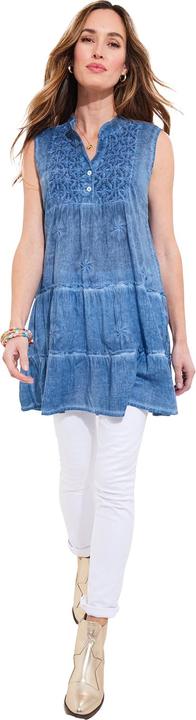 Actual product image Joe Browns Floral Embroidered Sleeveless Tunic (38)