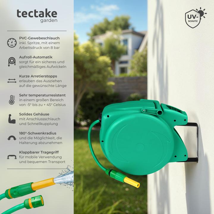 Produktbild tectake Schlauchaufroller (10 m)