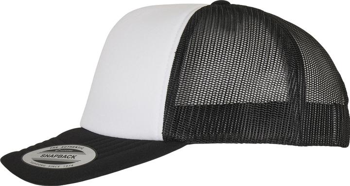 Produktbild Flexfit YP Classics® Curved Foam Trucker Cap – White Front - 19597 (One Size)
