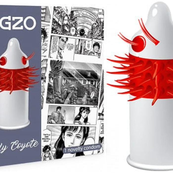 Actual product image Egzo Ugly Coyote prezerwatywa z pieszczącymi kolcami Medium 1szt. (1 pcs.)