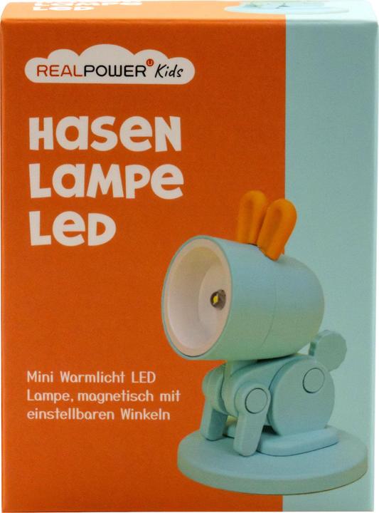 Produktbild RealPower LED-Tier Taschenlampe Blue rabbit mit Sockel (5.20 cm)