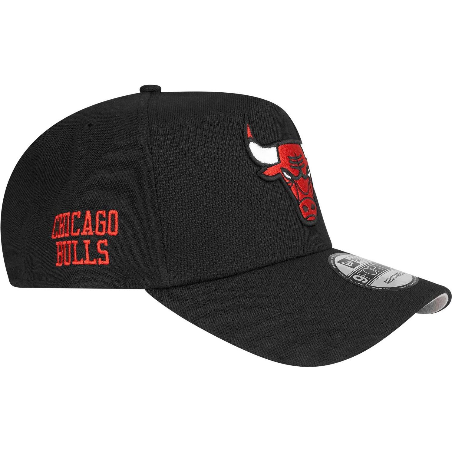 Thumbnail - New Era, Herren, Cap, 9Forty A-Frame Snapback Cap - Chicago Bulls, Schwarz, (One Size)