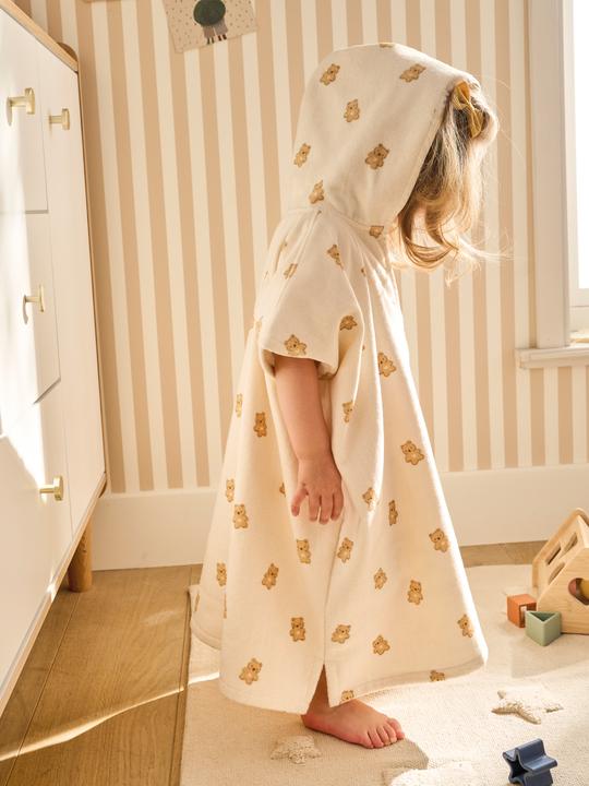 Actual product image Vertbaudet Baby Badeponcho KLEINER BÄR aus Recycling-Baumwolle