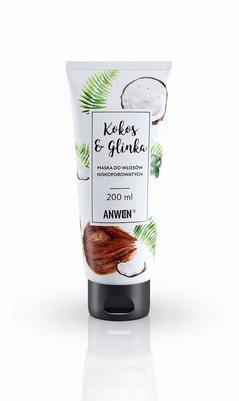 Produktbild Anwen Low Porosity Hair Mask Coconut And Clay 200Ml (200 ml)