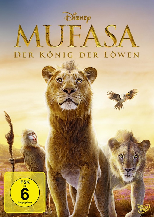 Disney Interactive Studios Mufasa: Der König der Löwen (DVD, 20250404, Tedesco, Francese, Olandese, Inglese)