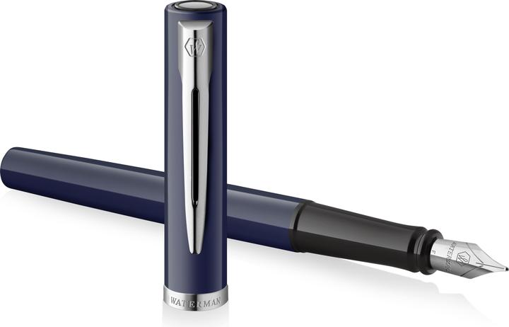 Actual product image Waterman Füllfederhalter IMPRESSION blauer Lack CT M Blau Geschenkbox (Blue lacquer, 1x)
