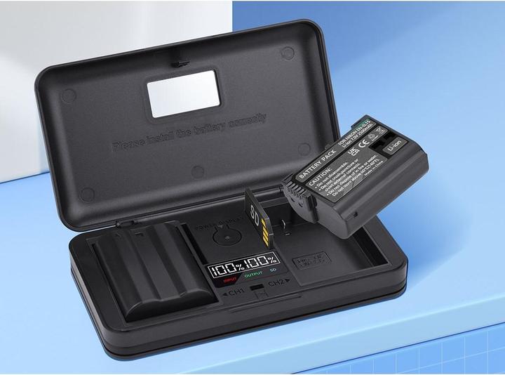 Actual product image McoPlus Duocharger USB EN-EL15C SD (816025) (Camera battery charger)