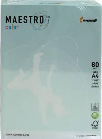 Maestro Papier xero COLOR A4 80g BL29 jasny niebiesk (A4, 500 Bladen, 80 g/m²)