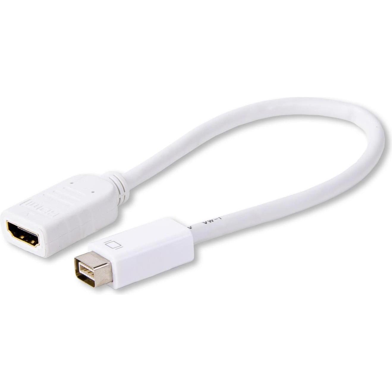 LMP Mini-Dvi to HDMI adapter, Data + Video Adapter, Weiss
