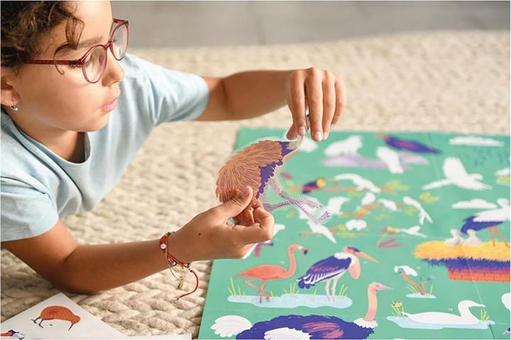 Produktbild Poppik Sticker Lernposter Vögel (45 Sticker)