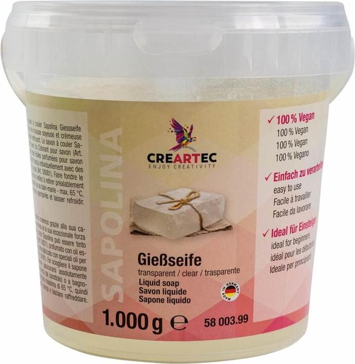 Savon Creativ 1 kg, transparent (Recharges)