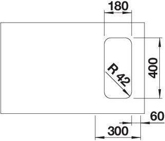 Actual product image Blanco Solis 180-U (Undermount sink, 44 cm)