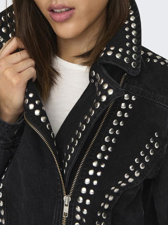 Actual product image Only Fly-away collar jacket denim jacket (XL)