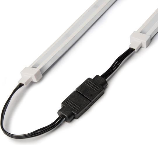 Actual product image Silverstone Technology SST-LS04 - Premium ARGB LED Light Strip, 45 cm with 40x 2020 ARGB L on both sides (RGB)