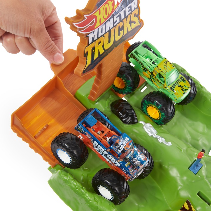 Produktbild Hot Wheels Monster Trucks Wettkampf Rennstrecke